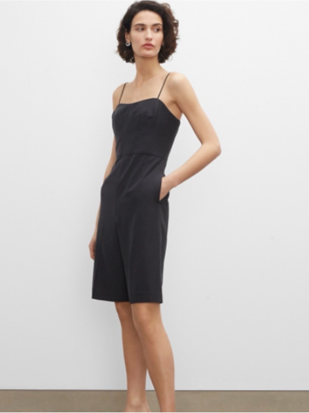 Club Monaco Black corset romper
